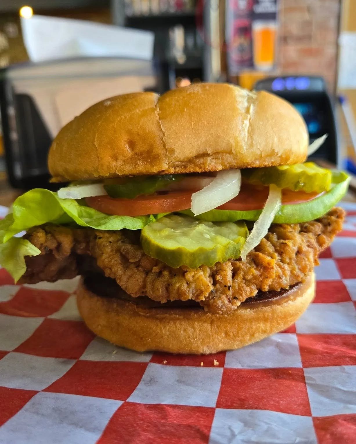 Ruby's award-winning breaded pork tenderloin sandwich